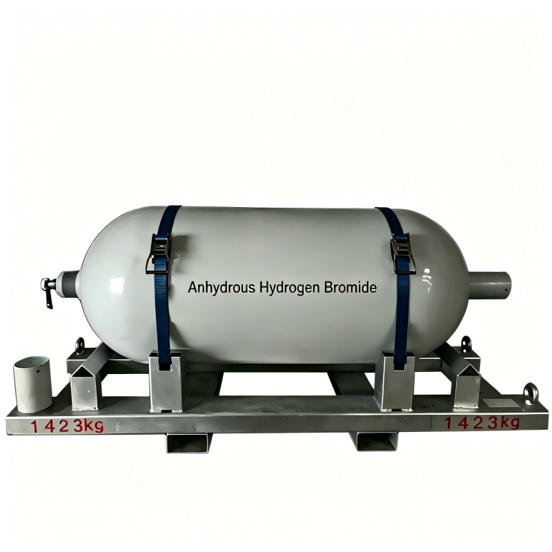High-purity Anhydrous Hydrogen Bromide (HBr) gas Y-Drum for semiconductor and pharmaceutical manufacturing