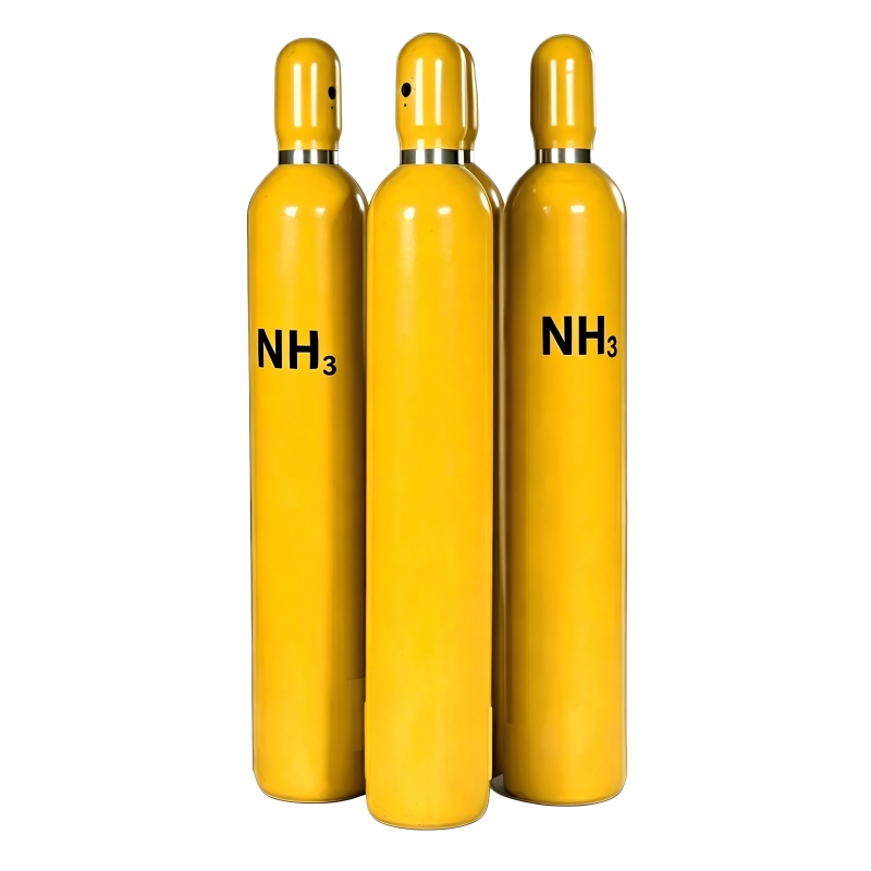 Ammonia gas in standard steel cylinder