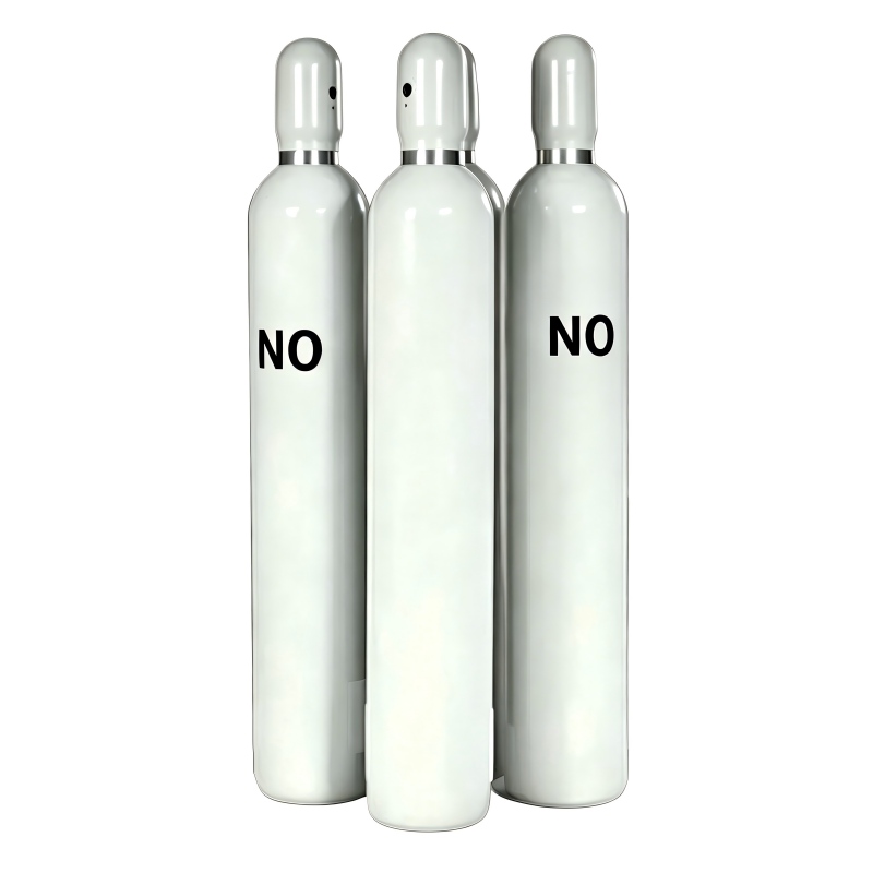 High Purity Nitric Oxide (NO) Gas is used in semiconductor manufacturing, medical inhalation therapy, chemical synthesis, food preservation, and atmospheric science research